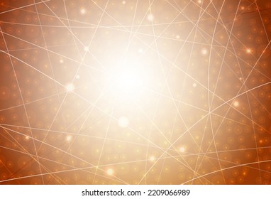 Patrón vectorial de naranja claro con líneas nítidas. Ilustración abstracta geométrica moderna con Líneas. Patrón para anuncios, afiches, banners.