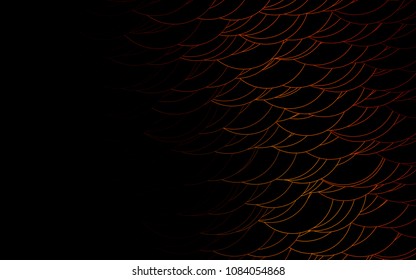 Light Orange vector  pattern with spheres. Abstract illustration with colored bubbles in nature style. The pattern can be used for beautiful websites.