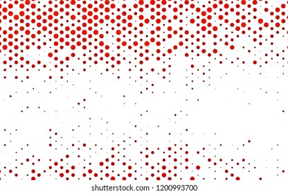 Light Orange vector pattern with spheres. Modern abstract illustration with colorful water drops. Pattern for beautiful websites.