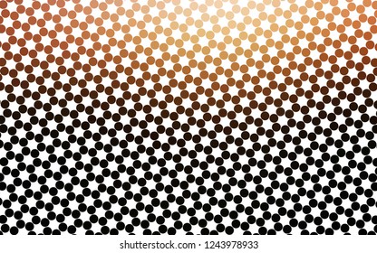 Light Orange vector pattern with spheres. Abstract illustration with colored bubbles in nature style. Design for posters, banners.