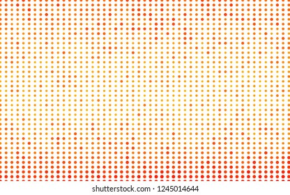 Light Orange vector pattern with spheres. Modern abstract illustration with colorful water drops. Pattern for ads, booklets.