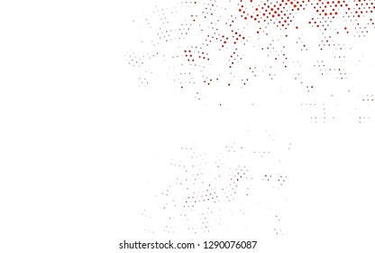 Light Orange vector pattern with spheres. Beautiful colored illustration with blurred circles in nature style. Design for business adverts.