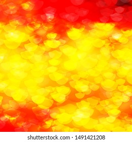 Light Orange vector pattern with spheres. Colorful illustration with gradient dots in nature style. Design for posters, banners.
