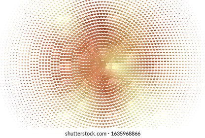 Light Orange vector  pattern with spheres. Blurred decorative design in abstract style with bubbles. Pattern for textures of wallpapers.