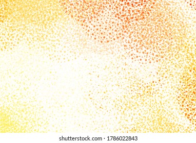 Light Orange vector pattern with spheres. Illustration with set of shining colorful abstract circles. Pattern for beautiful websites.