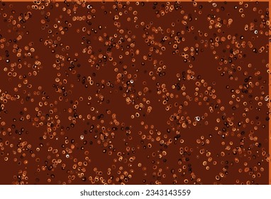 Light Orange vector pattern with spheres. Modern abstract illustration with colorful water drops. Design for posters, banners.