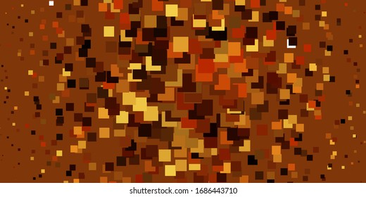 Light Orange vector pattern in square style. Illustration with a set of gradient rectangles. Modern template for your landing page.