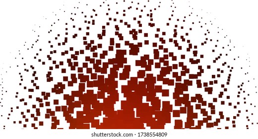 Light Orange vector pattern in square style. New abstract illustration with rectangular shapes. Modern template for your landing page.