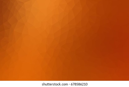 Light Orange vector Pattern.  triangular template. Geometric sample. Repeating routine with triangle shapes. New texture for your design. Pattern can be used for background.