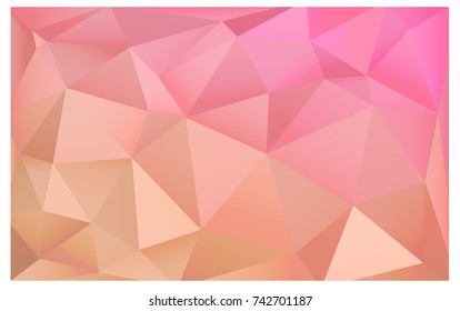 Light Orange vector Pattern.  triangular template. Geometric sample. Repeating routine with triangle shapes. New texture for your design. Pattern can be used for background.