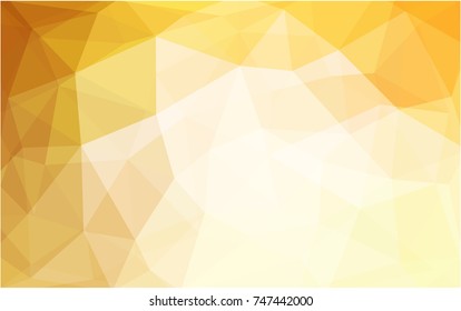 Light Orange vector Pattern.  triangular template. Geometric sample. Repeating routine with triangle shapes. New texture for your design. Pattern can be used for background.