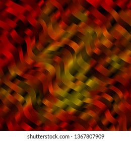 Light Orange vector pattern with wry lines. Gradient illustration in simple style with bows. Pattern for websites, landing pages.