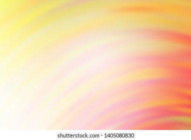 Light Orange vector pattern with wry lines. Creative illustration in halftone style with gradient. A completely new template for your design.