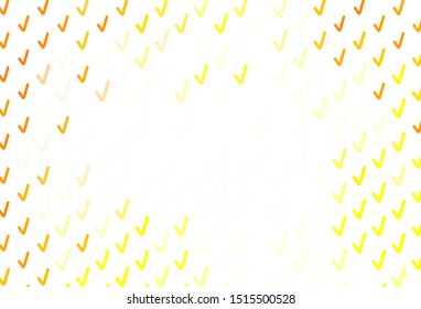 Light Orange vector pattern with wry lines. A shining illustration, which consists of curved lines. Elegant pattern for a brand book.