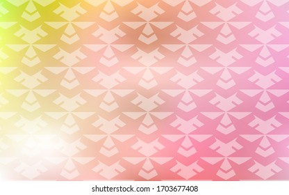 Light Orange vector pattern with wry lines. Colorful geometric sample with gradient lines.  A completely new design for your business.