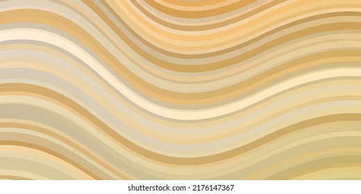 Light Orange vector pattern with wry lines. Colorful illustration with curved lines. Design for your business promotion.