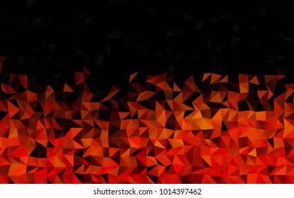 Light Orange vector polygon abstract template. Colorful abstract illustration with gradient. The elegant pattern can be used as part of a brand book.