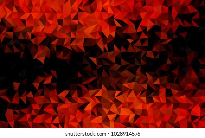 Light Orange vector polygon abstract template. Colorful illustration in abstract style with gradient. The polygonal design can be used for your web site.