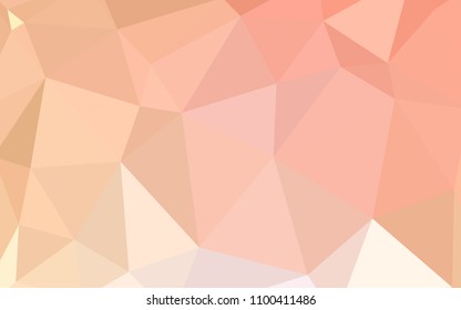 Light Orange vector polygon abstract backdrop. Elegant bright polygonal illustration with gradient. Template for cell phone's backgrounds.