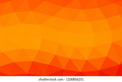 Light Orange vector polygon abstract polygon abstract. Triangular geometric sample with gradient.  A new texture for your design.