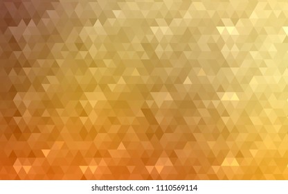 Light Orange vector polygon abstract background. Colorful illustration in abstract style with gradient. The completely new template can be used for your brand book.