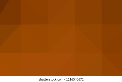 Light Orange vector polygon abstract backdrop. Colorful illustration in abstract style with gradient. A completely new design for your business.