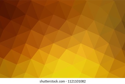 Light Orange vector polygon abstract background. Colorful illustration in abstract style with gradient. A new texture for your design.