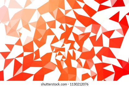 Light Orange vector polygon abstract background. Colorful abstract illustration with triangles. New template for your brand book.