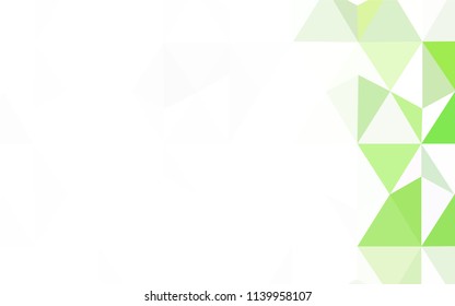 Light Orange vector polygon abstract backdrop. A sample with polygonal shapes. Best triangular design for your business.