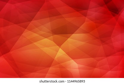 Light Orange vector polygon abstract layout. Creative geometric illustration in Origami style with gradient. Template for cell phone's backgrounds.