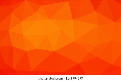 Light Orange vector polygon abstract backdrop. An elegant bright illustration with gradient. The completely new template can be used for your brand book.