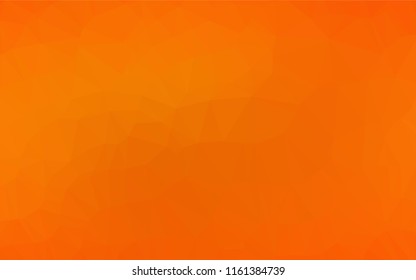Light Orange vector polygon abstract background. Shining colored illustration in a Brand new style. Triangular pattern for your business design.