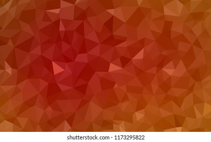 Light Orange vector polygon abstract backdrop. Modern abstract illustration with triangles. Polygonal design for your web site.