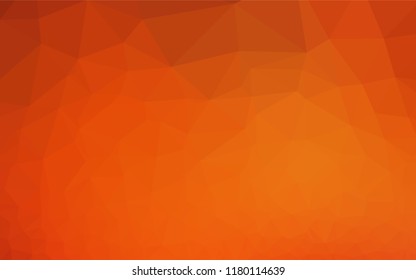 Light Orange vector polygon abstract backdrop. A completely new color illustration in a vague style. The textured pattern can be used for background.