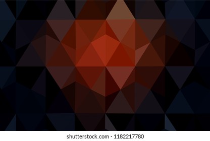 Light Orange vector polygon abstract layout. Colorful abstract illustration with triangles. A completely new design for your leaflet.