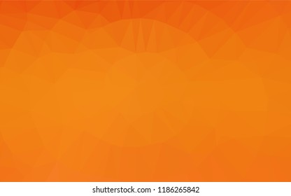 Light Orange vector polygon abstract backdrop. A completely new color illustration in a vague style. The completely new template can be used for your brand book.