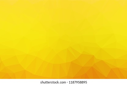 Light Orange vector polygon abstract background. Creative geometric illustration in Origami style with gradient. The completely new template can be used for your brand book.