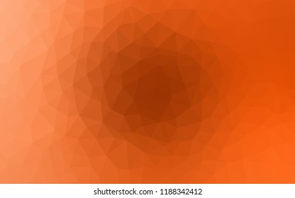 Light Orange vector polygon abstract layout. Creative illustration in halftone style with triangles. A completely new design for your leaflet.