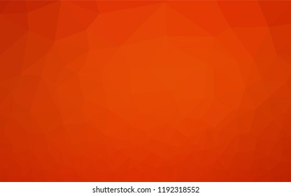Light Orange vector polygon abstract background. Colorful illustration in abstract style with gradient. The best triangular design for your business.