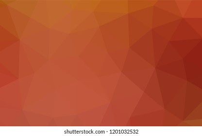 Light Orange vector polygon abstract backdrop. Shining colored illustration in a Brand new style. Brand new style for your business design.