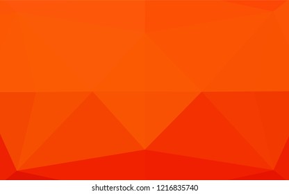 Light Orange vector polygon abstract background. Glitter abstract illustration with an elegant design. Brand new style for your business design.