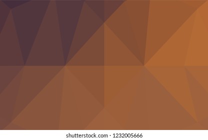 Light Orange vector polygon abstract background. Colorful illustration in abstract style with gradient. The textured pattern can be used for background.