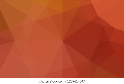 Light Orange vector polygon abstract background. A vague abstract illustration with gradient. The elegant pattern can be used as part of a brand book.