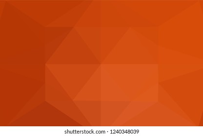Light Orange vector polygon abstract layout. Creative geometric illustration in Origami style with gradient. Brand new design for your business.