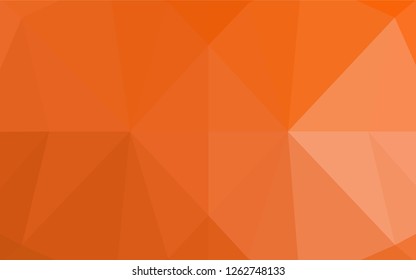 Light Orange vector polygon abstract backdrop. A completely new color illustration in a vague style. A completely new design for your business.