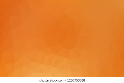 Light Orange vector polygon abstract layout. A completely new color illustration in a vague style. Completely new design for your business.