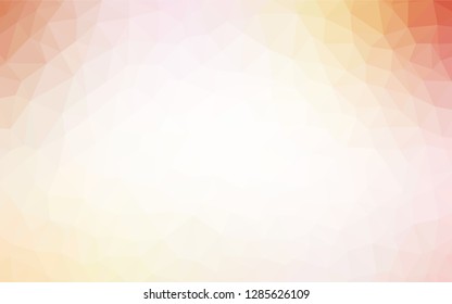 Light Orange vector polygon abstract background. A completely new color illustration in a polygonal style. Template for cell phone's backgrounds.