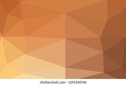 Light Orange vector polygon abstract background. A completely new color illustration in a vague style. Completely new design for your business.
