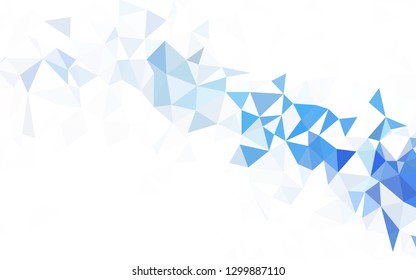 Light Orange vector polygon abstract background. Colorful illustration in abstract style with triangles. Triangular pattern for your design.