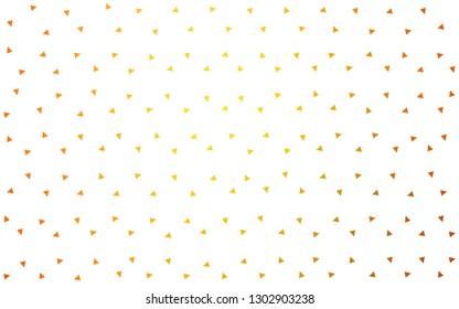 Light Orange vector  polygon abstract backdrop. Shining colorful illustration with triangles. Textured pattern for your backgrounds.